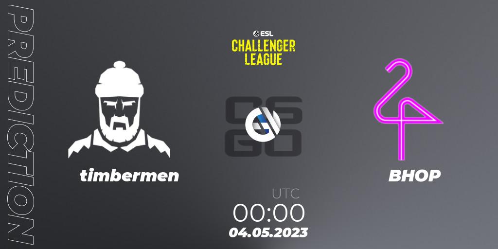 timbermen - BHOP: прогноз. 04.05.2023 at 00:00, Counter-Strike (CS2), ESL Challenger League Season 45: North America