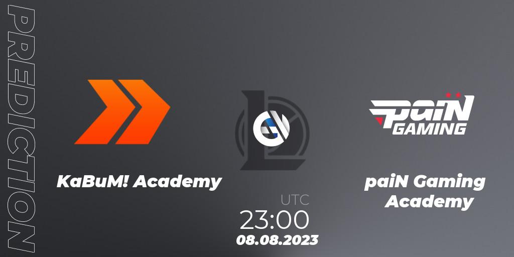 KaBuM! Academy - paiN Gaming Academy: прогноз. 26.07.2023 at 19:00, LoL, CBLOL Academy Split 2 2023 - Group Stage
