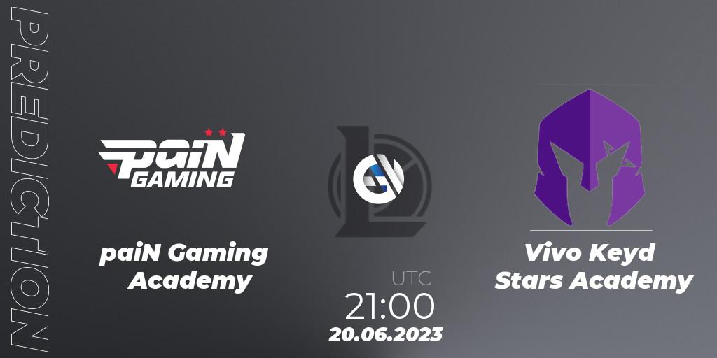 paiN Gaming Academy - Vivo Keyd Stars Academy: прогноз. 20.06.2023 at 21:00, LoL, CBLOL Academy Split 2 2023 - Group Stage