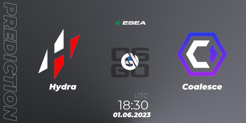 Hydra - Coalesce: прогноз. 01.06.23, CS2 (CS:GO), ESEA Advanced Season 45 Europe