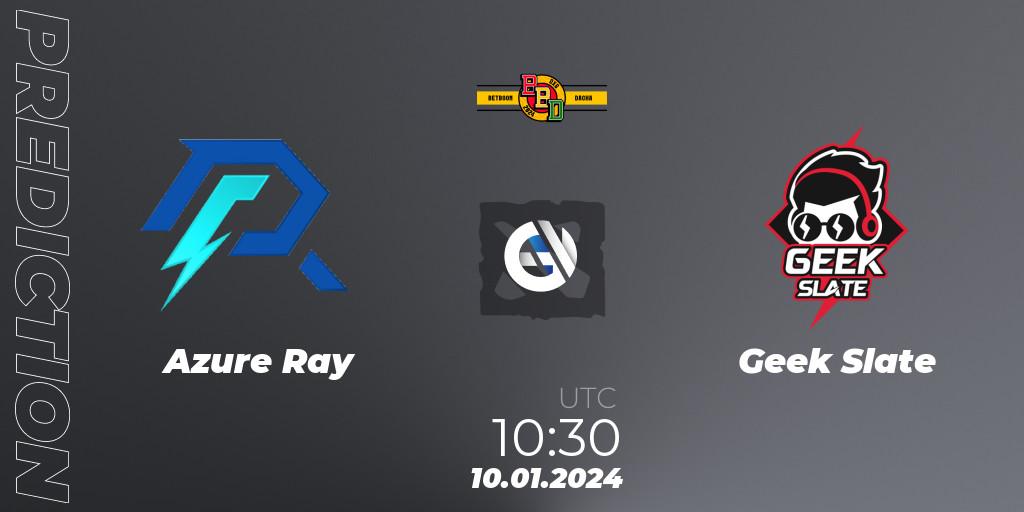 Azure Ray - Geek Slate: прогноз. 10.01.2024 at 10:31, Dota 2, BetBoom Dacha Dubai 2024: SEA and CN Closed Qualifier