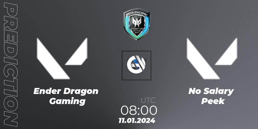Ender Dragon Gaming - No Salary Peek: прогноз. 11.01.2024 at 08:00, VALORANT, Asia Pacific Predator League 2024