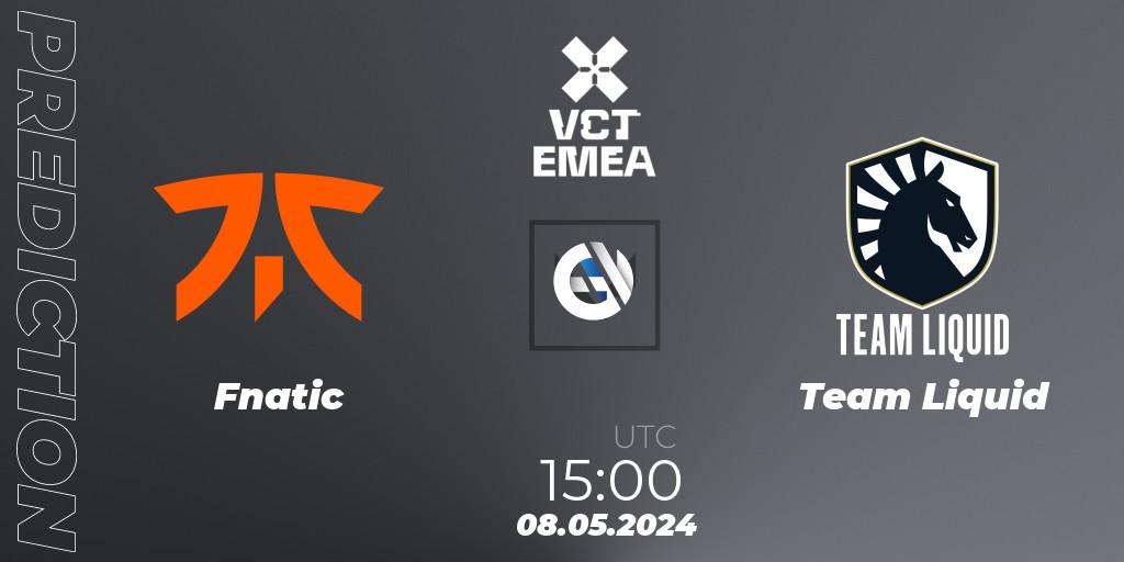 Fnatic - Team Liquid: прогноз. 08.05.2024 at 15:00, VALORANT, VCT 2024: EMEA Stage 1