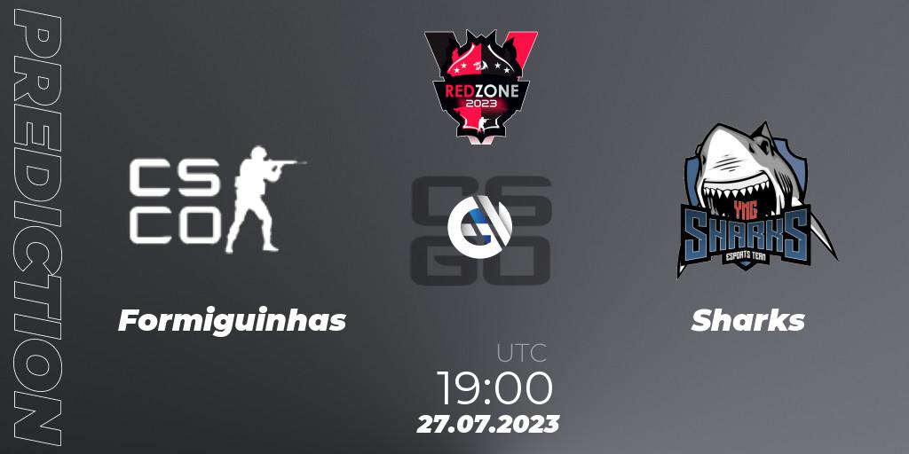 Formiguinhas - Sharks: прогноз. 27.07.23, CS2 (CS:GO), RedZone PRO League Season 5