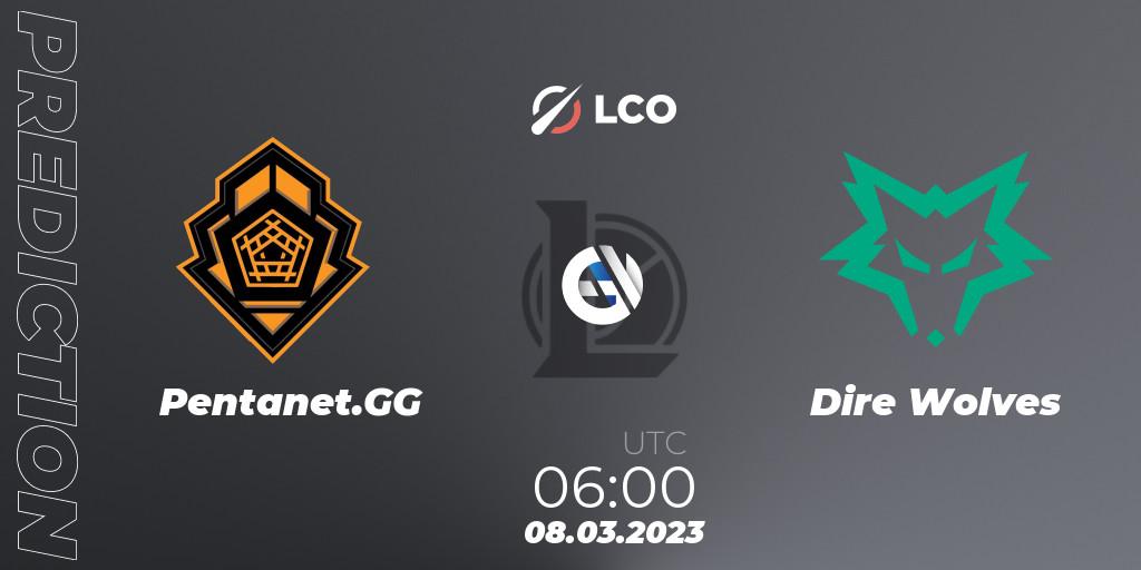 Pentanet.GG - Dire Wolves: прогноз. 08.03.23, LoL, LCO Split 1 2023 - Group Stage