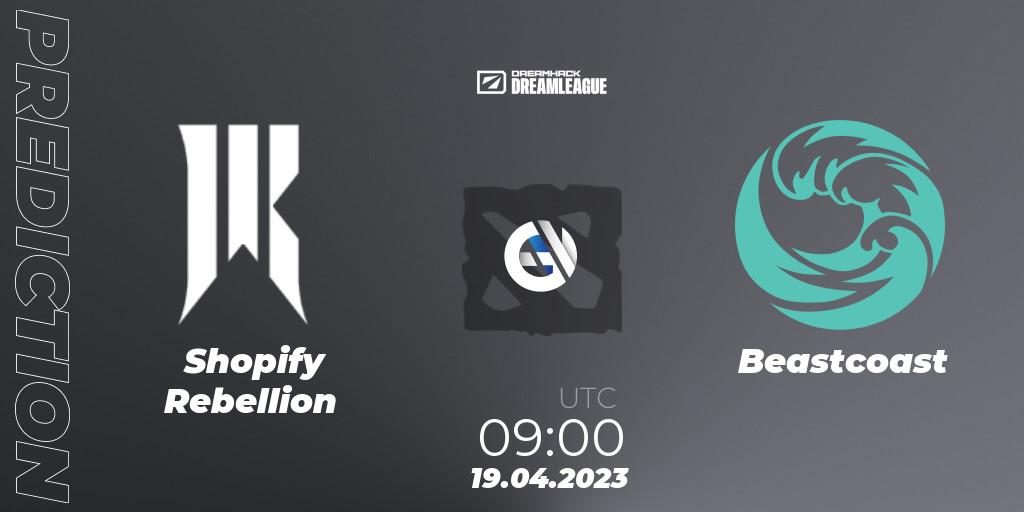 Shopify Rebellion - Beastcoast: прогноз. 19.04.2023 at 08:57, Dota 2, DreamLeague Season 19 - Group Stage 2