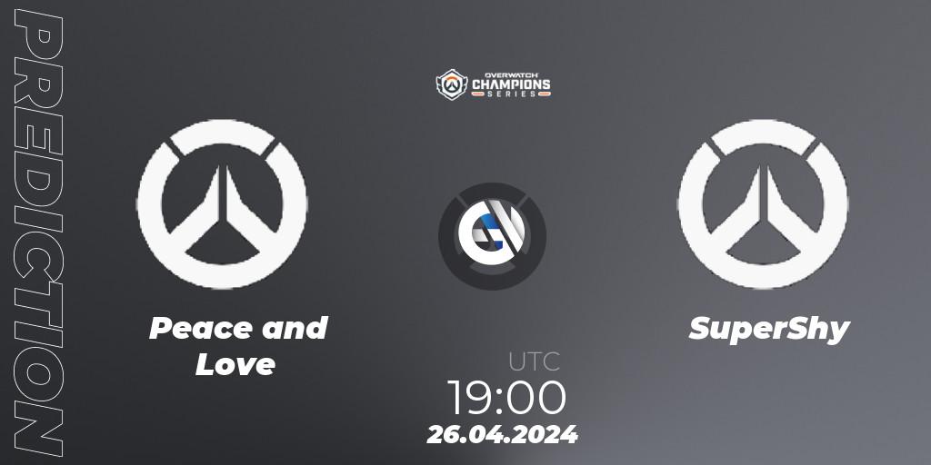 Peace and Love - SuperShy: прогноз. 26.04.2024 at 19:00, Overwatch, Overwatch Champions Series 2024 - EMEA Stage 2 Main Event