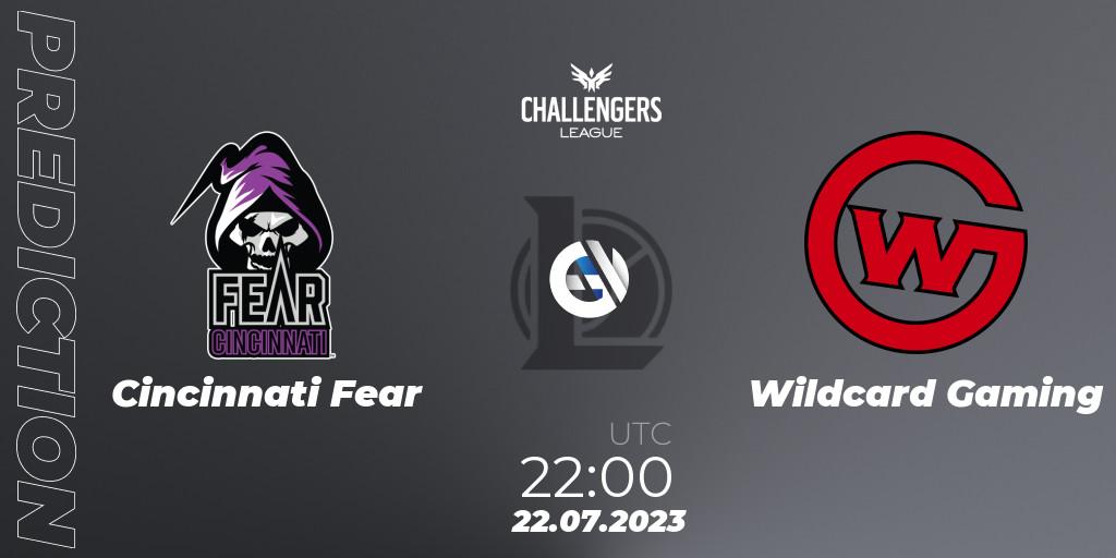 Cincinnati Fear - Wildcard Gaming: прогноз. 22.07.2023 at 22:00, LoL, North American Challengers League 2023 Summer - Playoffs
