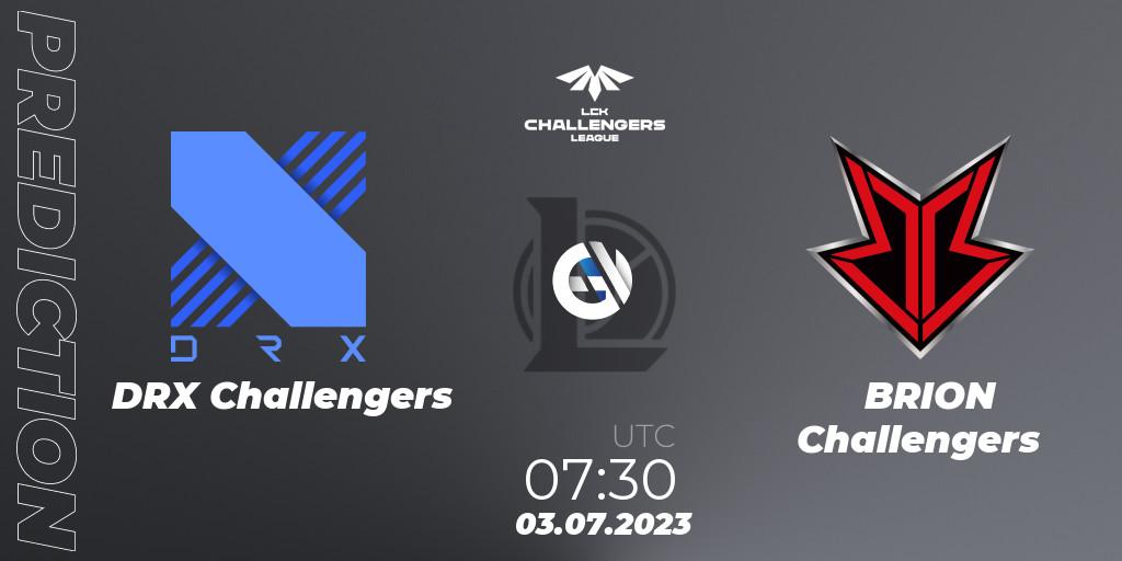 DRX Challengers - BRION Challengers: прогноз. 03.07.23, LoL, LCK Challengers League 2023 Summer - Group Stage