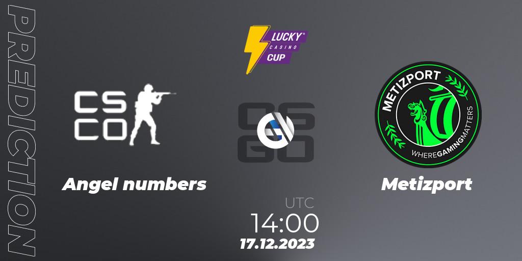 Angel numbers - Metizport: прогноз. 17.12.2023 at 14:00, Counter-Strike (CS2), Esportal LuckyCasino Cup