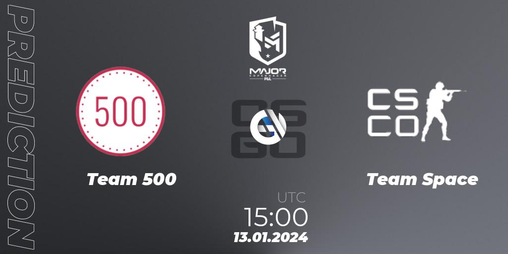 Team 500 - Team Space: прогноз. 13.01.24, CS2 (CS:GO), PGL CS2 Major Copenhagen 2024 Europe RMR Open Qualifier 3