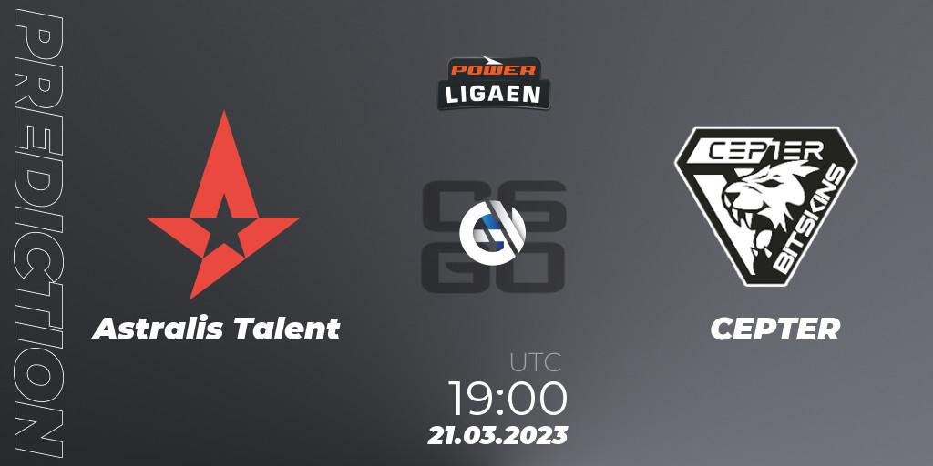 Astralis Talent - Alpha Gaming: прогноз. 21.03.23, CS2 (CS:GO), POWER Ligaen Season 22