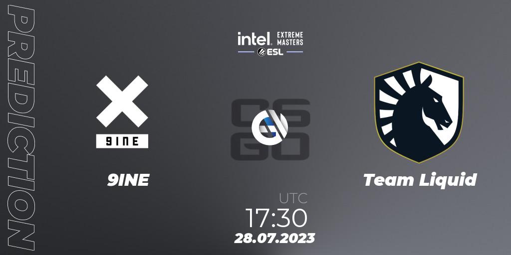 9INE - Team Liquid: прогноз. 28.07.2023 at 14:00, Counter-Strike (CS2), IEM Cologne 2023 - Play-In