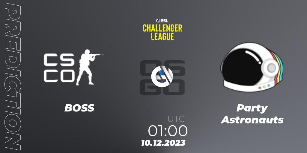 BOSS - Party Astronauts: прогноз. 10.12.2023 at 01:00, Counter-Strike (CS2), ESL Challenger League Season 46: North America