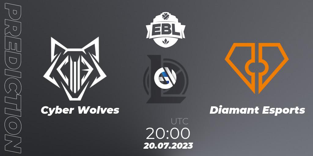 Cyber Wolves - Diamant Esports: прогноз. 22.06.23, LoL, Esports Balkan League Season 13