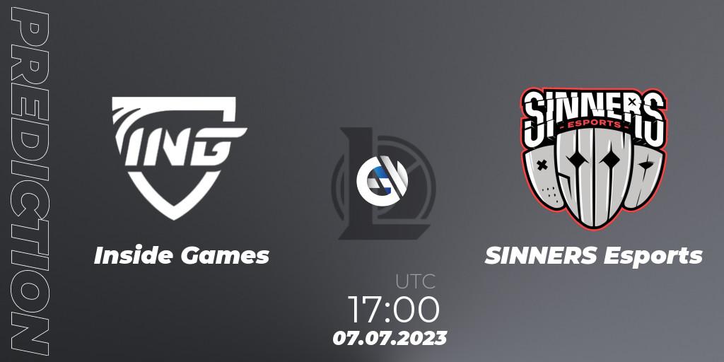 Inside Games - SINNERS Esports: прогноз. 13.06.23, LoL, Hitpoint Masters Summer 2023 - Group Stage