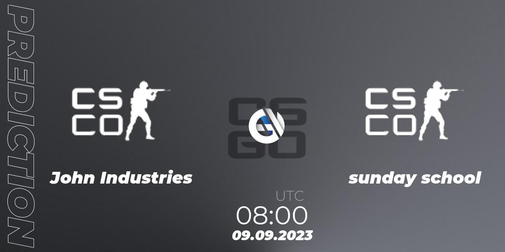 John Industries - sunday school: прогноз. 09.09.2023 at 08:25, Counter-Strike (CS2), CCT Oceania Series #1