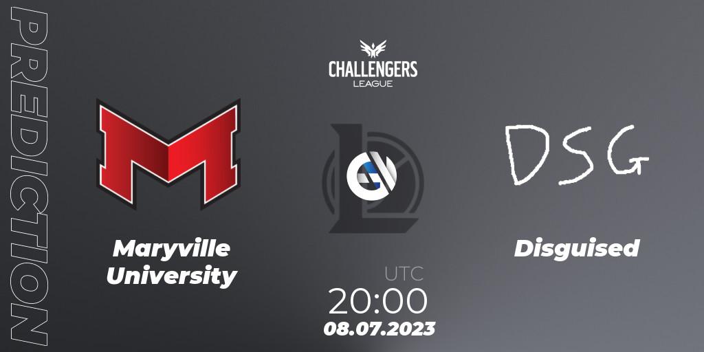 Maryville University - Disguised: прогноз. 08.07.2023 at 22:00, LoL, North American Challengers League 2023 Summer - Group Stage