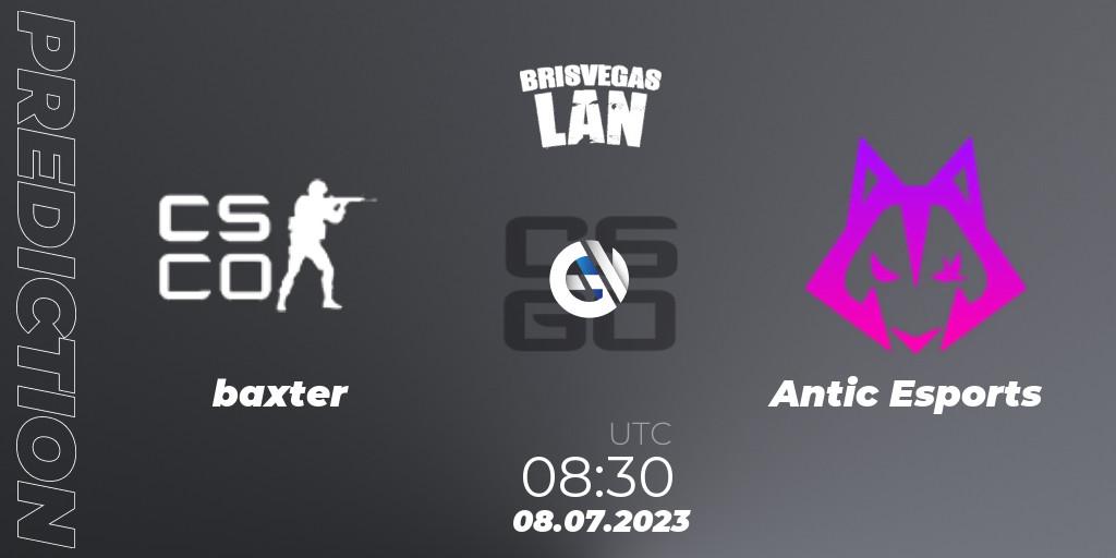 baxter pty ltd - Antic Esports: прогноз. 08.07.2023 at 08:30, Counter-Strike (CS2), BrisVegas Winter 2023