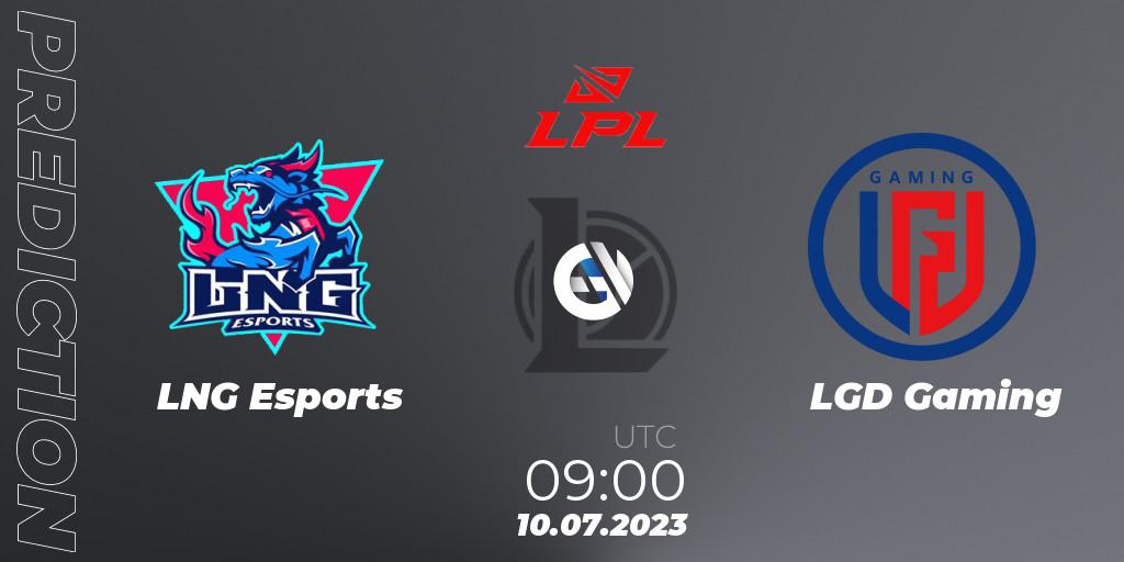 LNG Esports - LGD Gaming: прогноз. 10.07.23, LoL, LPL Summer 2023 Regular Season