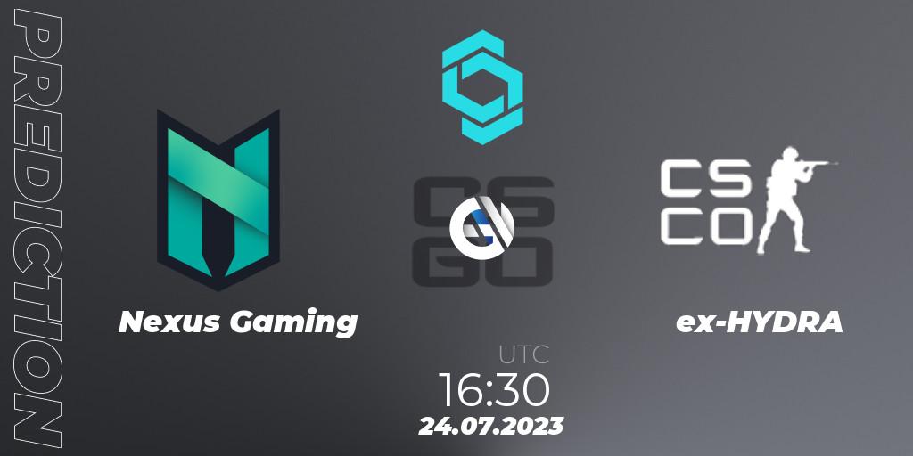 Nexus Gaming - ex-HYDRA: прогноз. 24.07.2023 at 16:30, Counter-Strike (CS2), CCT North Europe Series #6
