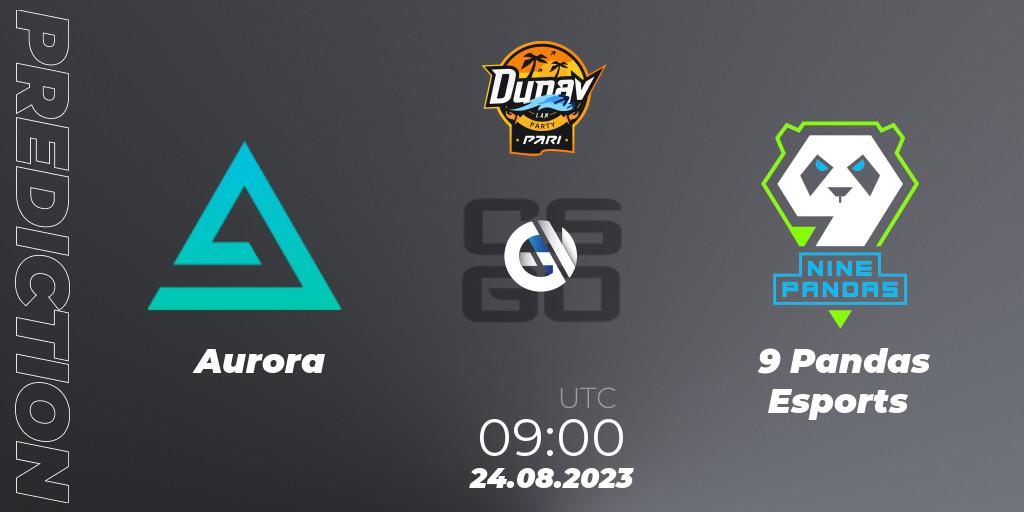 Aurora - 9 Pandas Esports: прогноз. 24.08.2023 at 09:00, Counter-Strike (CS2), PARI Dunav Party 2023