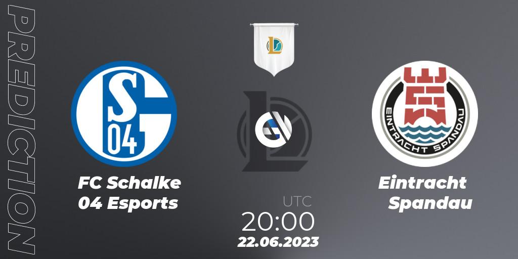 FC Schalke 04 Esports - Eintracht Spandau: прогноз. 22.06.23, LoL, Prime League Summer 2023 - Group Stage
