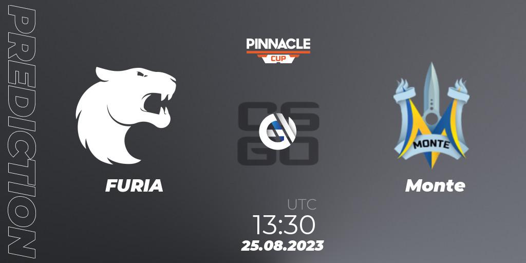 FURIA - Monte: прогноз. 25.08.2023 at 13:30, Counter-Strike (CS2), Pinnacle Cup V