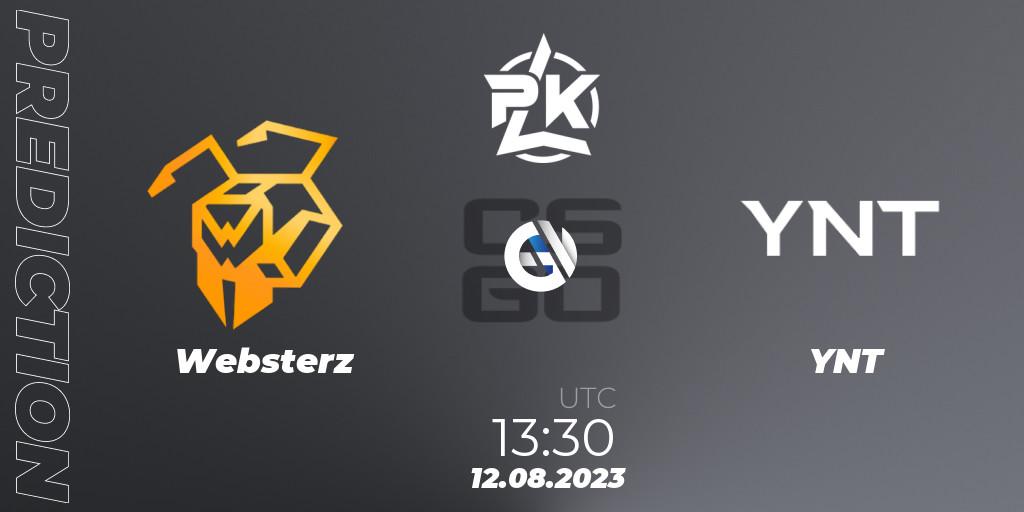 Websterz - YNT: прогноз. 12.08.23, CS2 (CS:GO), Russian Cybersport League 2023