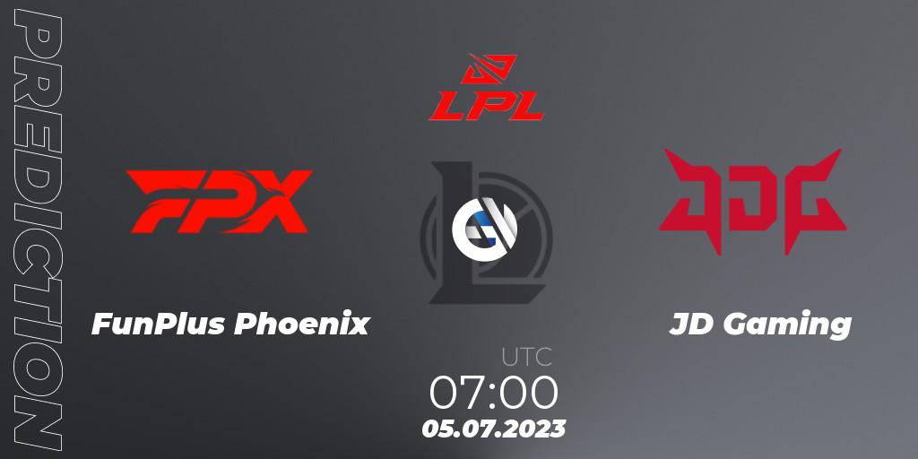 FunPlus Phoenix - JD Gaming: прогноз. 05.07.2023 at 07:00, LoL, LPL Summer 2023 Regular Season
