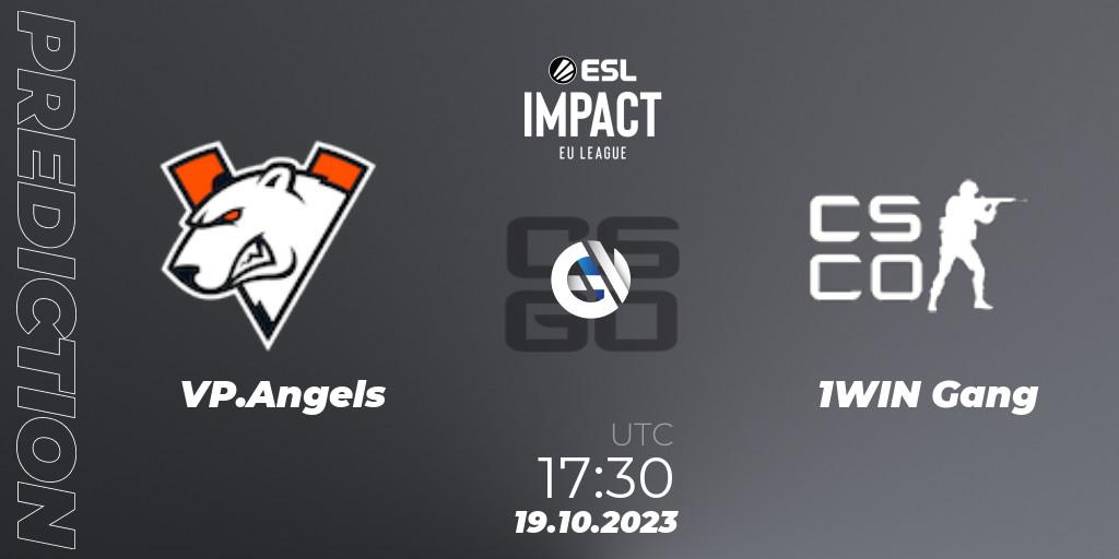 VP.Angels - 1WIN Gang: прогноз. 19.10.23, CS2 (CS:GO), ESL Impact League Season 4: European Division