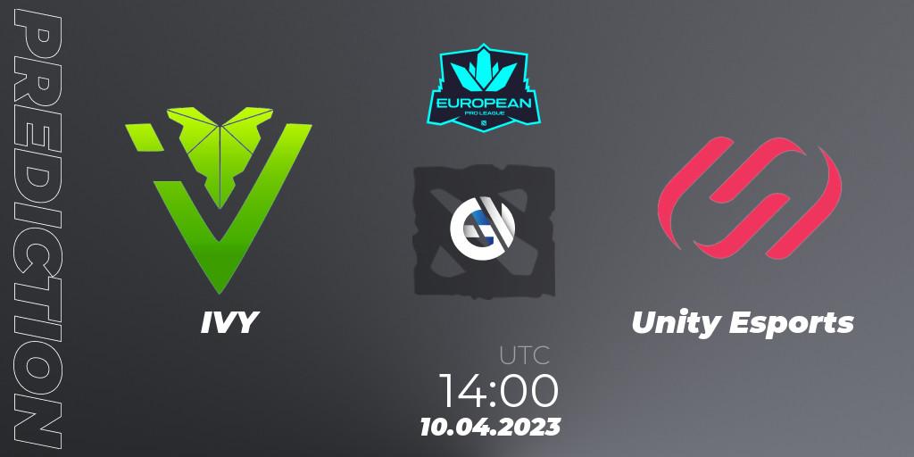 IVY - Unity Esports: прогноз. 10.04.2023 at 14:04, Dota 2, European Pro League Season 8