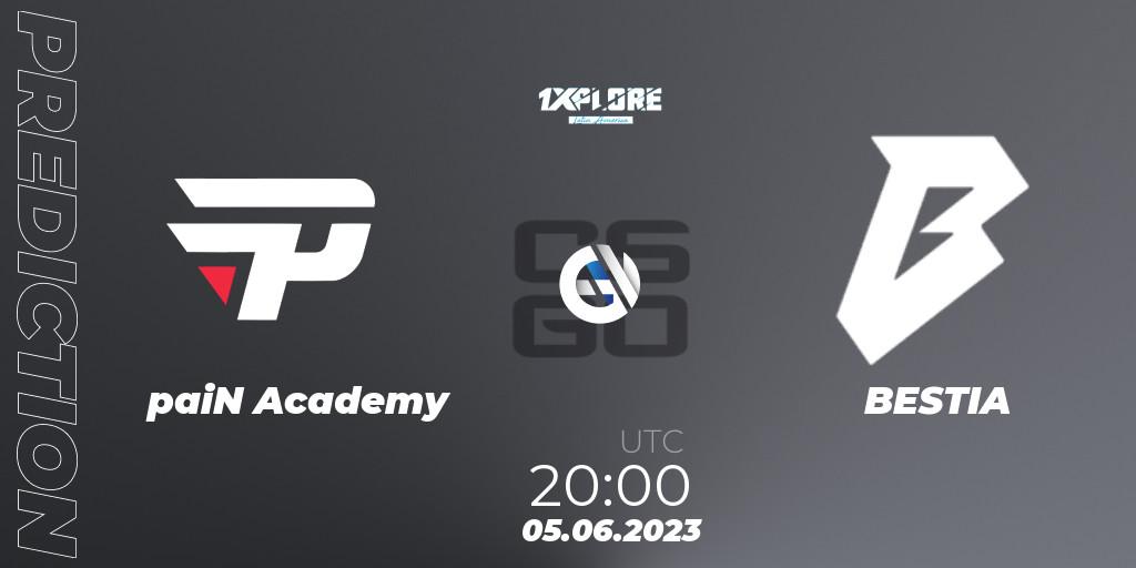 paiN Academy - BESTIA: прогноз. 05.06.23, CS2 (CS:GO), 1XPLORE Latin America Cup 1