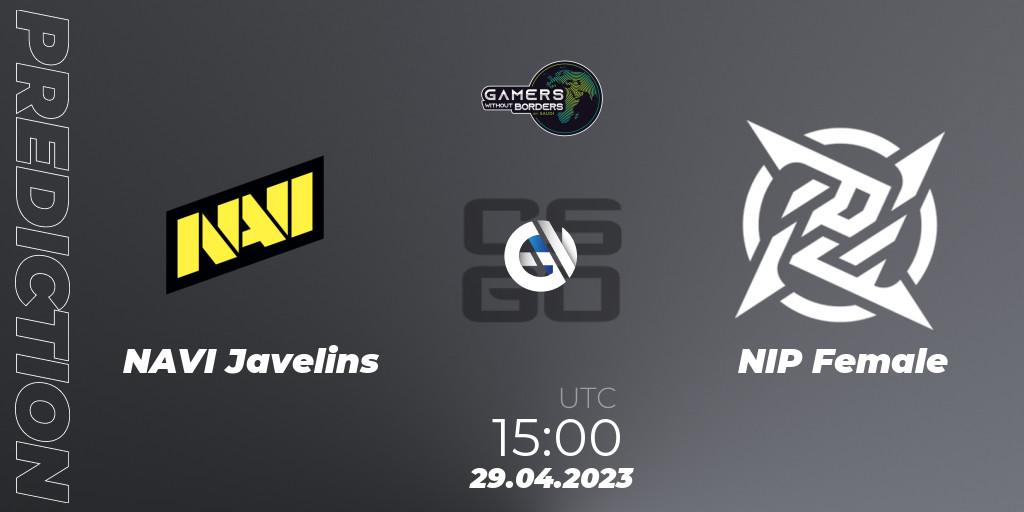NAVI Javelins - NIP Female: прогноз. 29.04.2023 at 15:00, Counter-Strike (CS2), Gamers Without Borders Women Charity Cup 2023