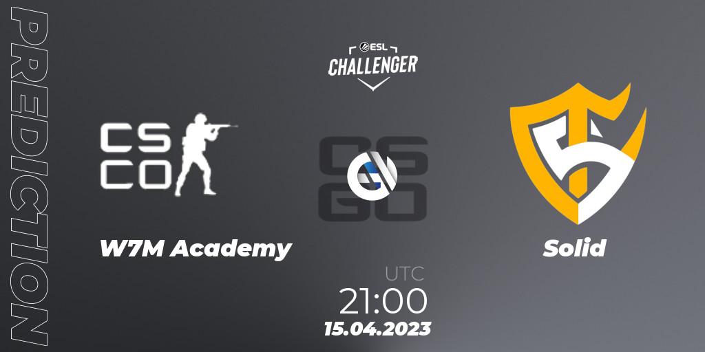 w7m Academy - Solid: прогноз. 15.04.2023 at 21:10, Counter-Strike (CS2), ESL Challenger Katowice 2023: South American Open Qualifier