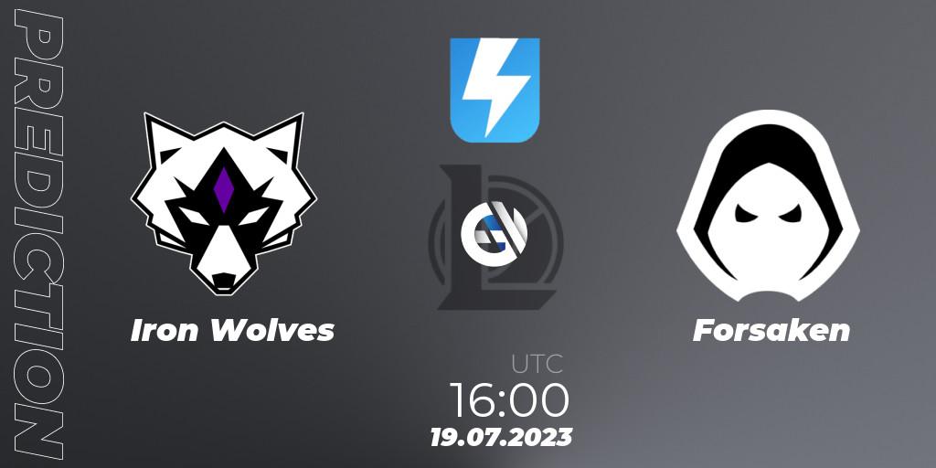 Iron Wolves - Forsaken: прогноз. 14.06.2023 at 18:00, LoL, Ultraliga Season 10 2023 Regular Season