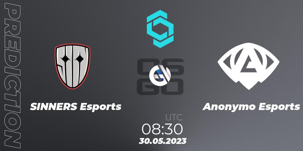 SINNERS Esports - Anonymo Esports: прогноз. 30.05.23, CS2 (CS:GO), CCT North Europe Series 5