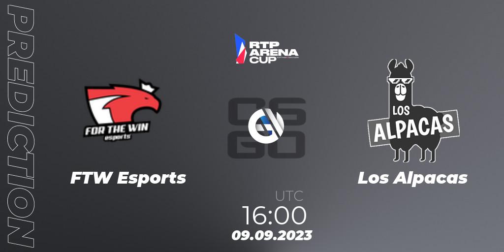 FTW Esports - Los Alpacas: прогноз. 09.09.2023 at 18:00, Counter-Strike (CS2), RTP Arena Cup 2023