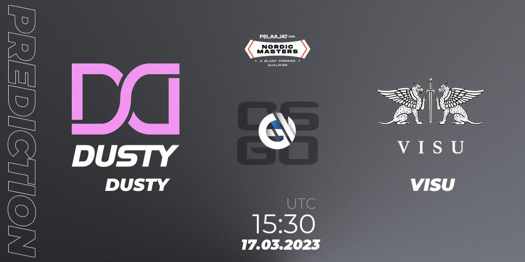 DUSTY - VISU: прогноз. 17.03.2023 at 15:30, Counter-Strike (CS2), Pelaajat Nordic Masters Spring 2023 - BLAST Premier Qualifier
