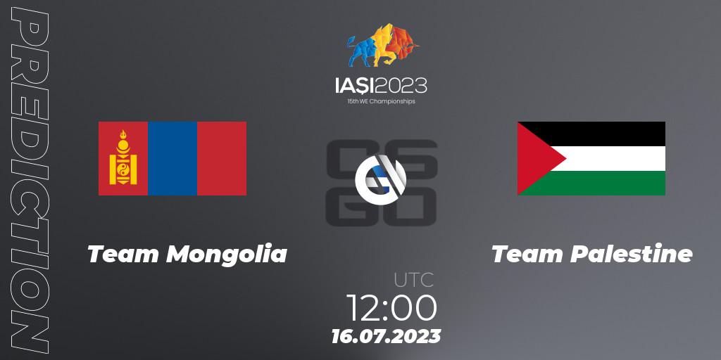 Team Mongolia - Team Palestine: прогноз. 16.07.2023 at 12:00, Counter-Strike (CS2), IESF Asian Championship 2023