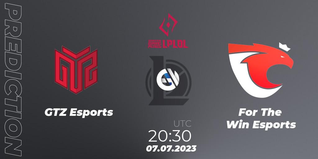 GTZ Esports - For The Win Esports: прогноз. 15.06.2023 at 20:30, LoL, LPLOL Split 2 2023 - Group Stage