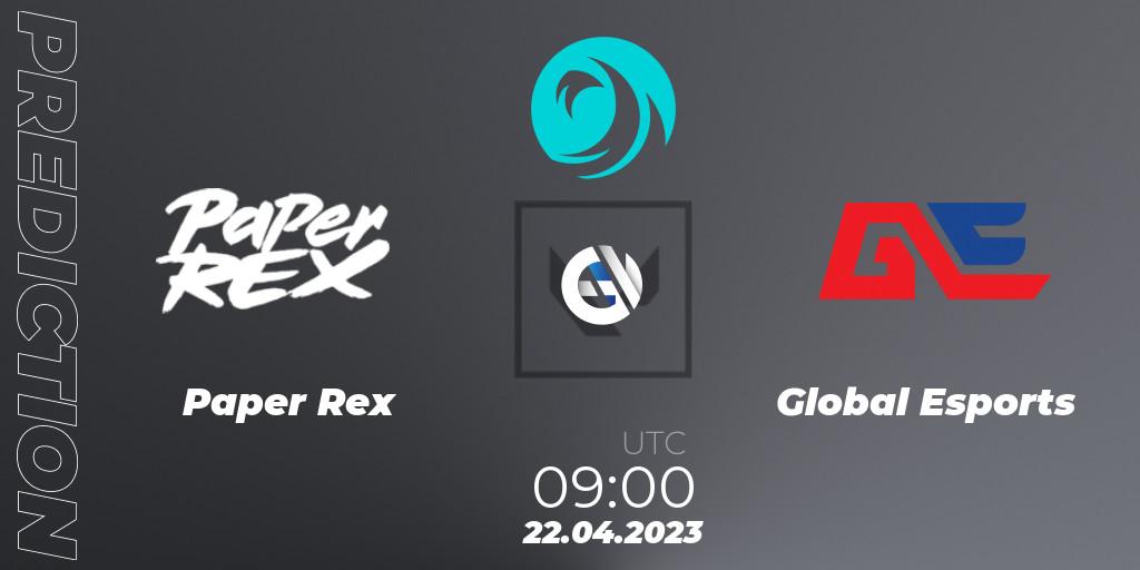Paper Rex - Global Esports: прогноз. 22.04.2023 at 08:00, VALORANT, VCT 2023: Pacific League