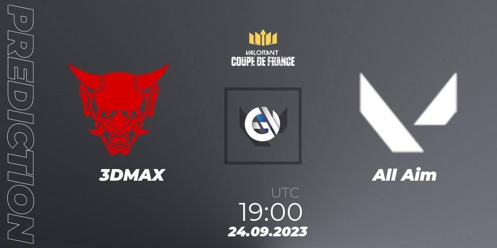 3DMAX - All Aim: прогноз. 24.09.23, VALORANT, VCL France: Revolution - Coupe De France 2023