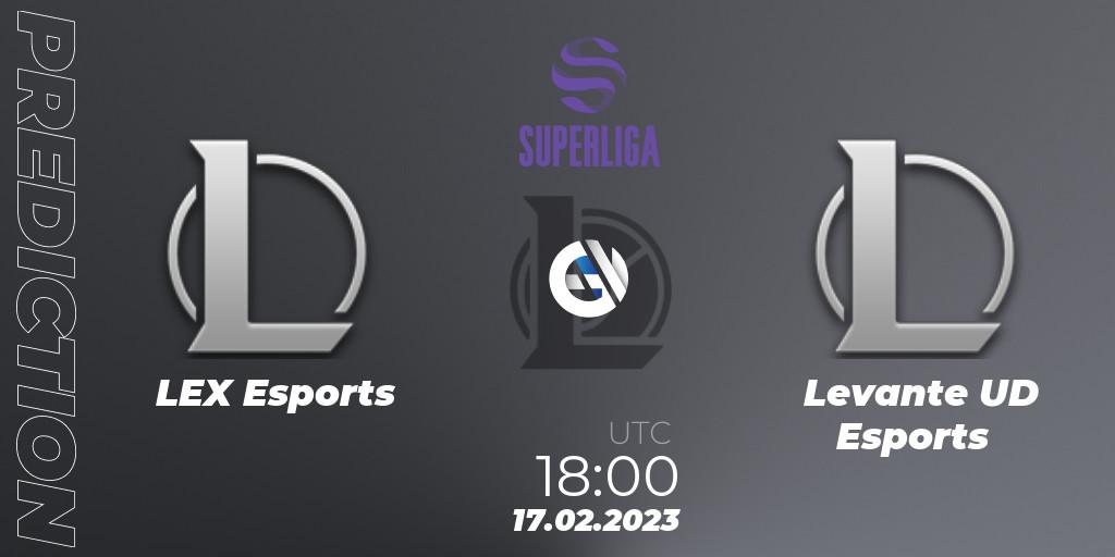 LEX Esports - Levante UD Esports: прогноз. 17.02.23, LoL, LVP Superliga 2nd Division Spring 2023 - Group Stage