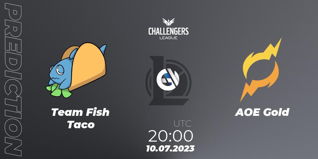 Team Fish Taco - AOE Gold: прогноз. 10.07.2023 at 20:00, LoL, North American Challengers League 2023 Summer - Group Stage
