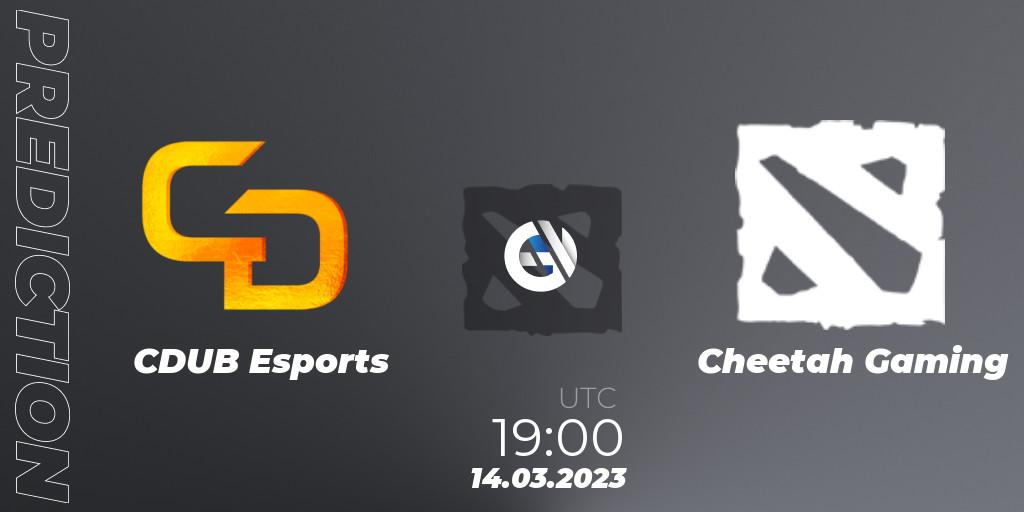 CDUB Esports - Cheetah Gaming: прогноз. 14.03.2023 at 19:09, Dota 2, TodayPay Invitational Season 4