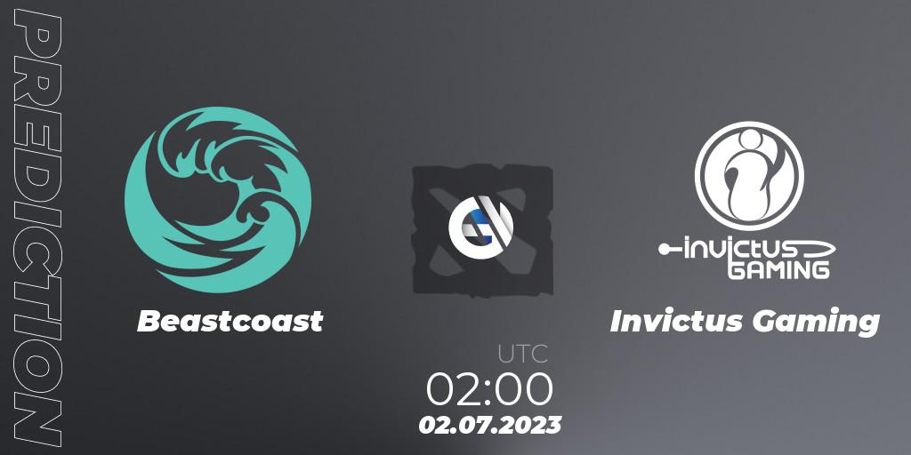 Beastcoast - Invictus Gaming: прогноз. 02.07.2023 at 02:40, Dota 2, Bali Major 2023 - Group Stage