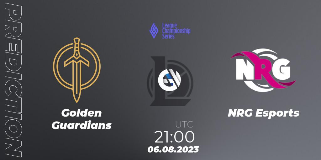 Golden Guardians - NRG Esports: прогноз. 06.08.2023 at 21:00, LoL, LCS Summer 2023 - Playoffs