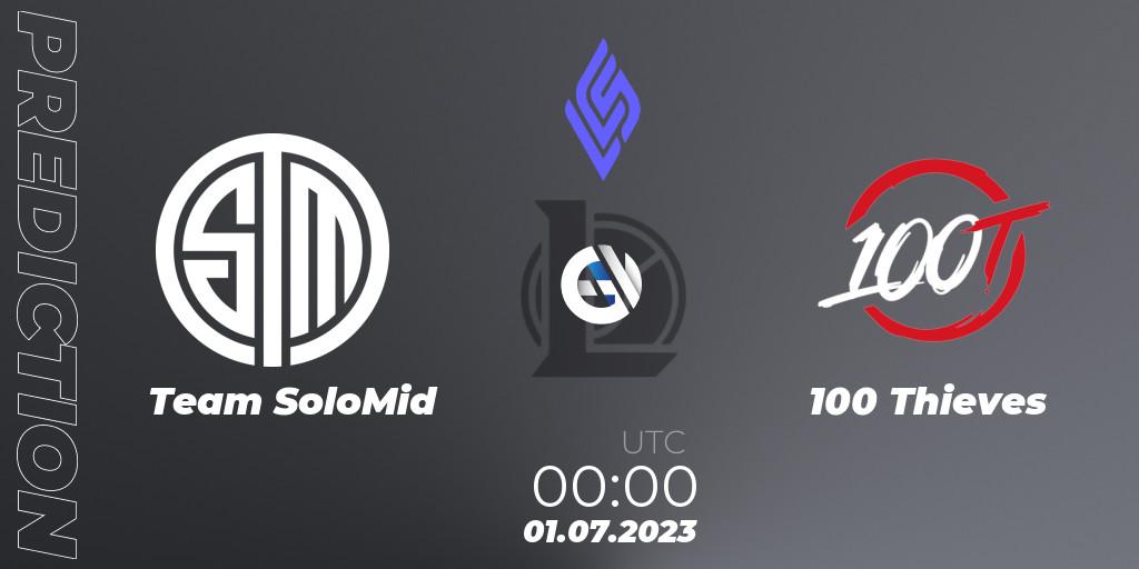 Team SoloMid - 100 Thieves: прогноз. 01.07.23, LoL, LCS Summer 2023 - Group Stage