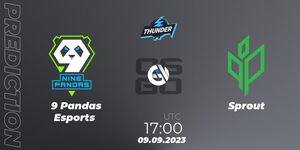 9 Pandas Esports - Sprout: прогноз. 09.09.2023 at 17:00, Counter-Strike (CS2), Thunderpick World Championship 2023: European Series #2